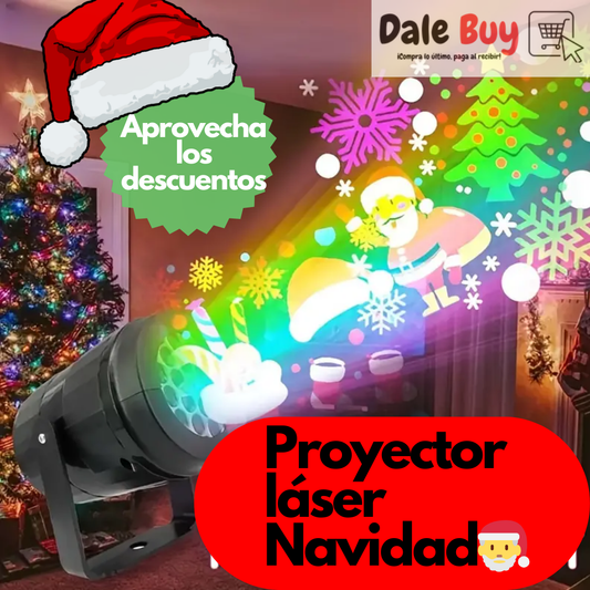 Proyector láser figuras de navidad